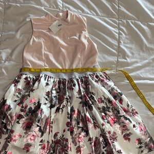 Lilt Pink and Floral Kids Formal Dress
